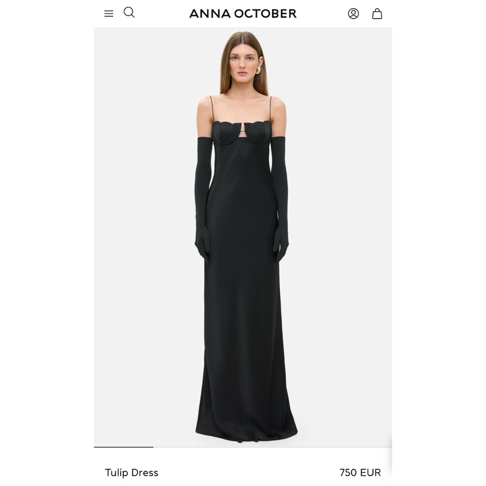 Anna October - Black Tulip Dress (M)
